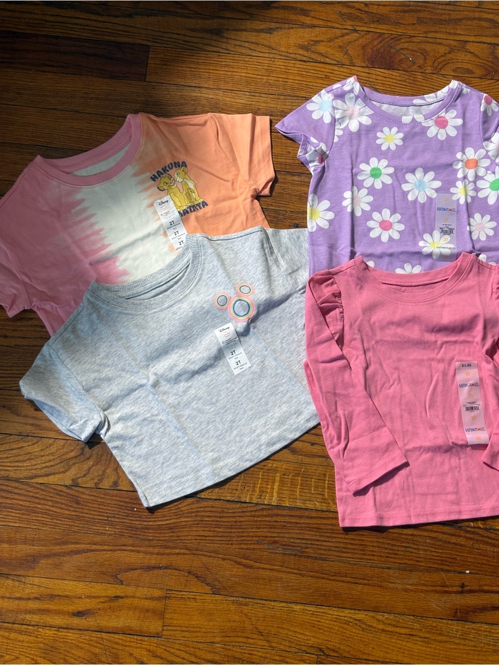 Girls' Assorted Long & Short Sleeve Tops - 2T